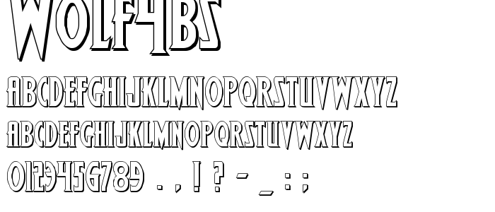 Wolf4bs font