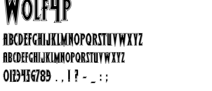 Wolf4p font