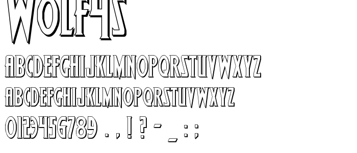 Wolf4s font