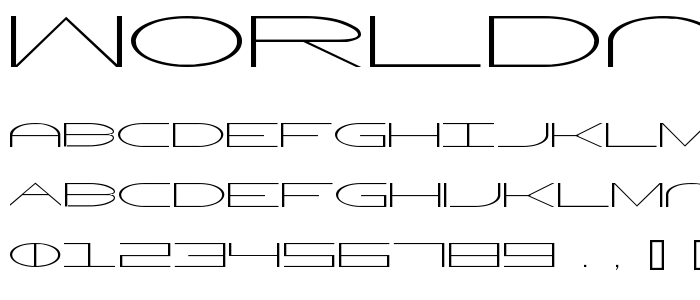 Worldnet font