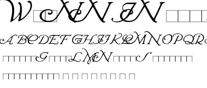 Wrenn_Initials font