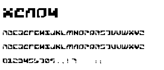 Xeno4 font