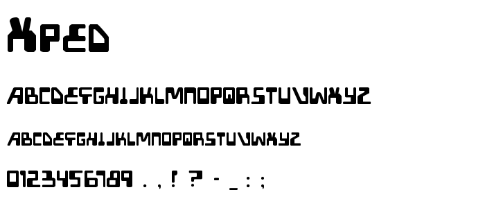 Xped font