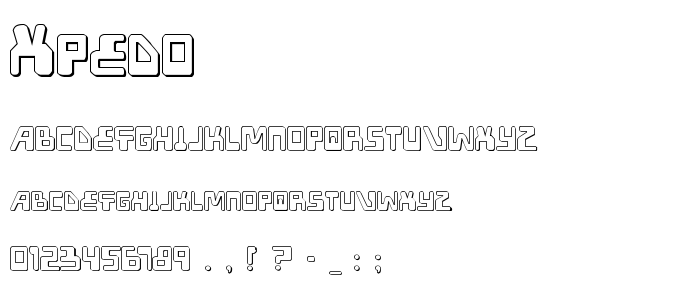 Xpedo font