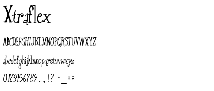 Xtraflex font