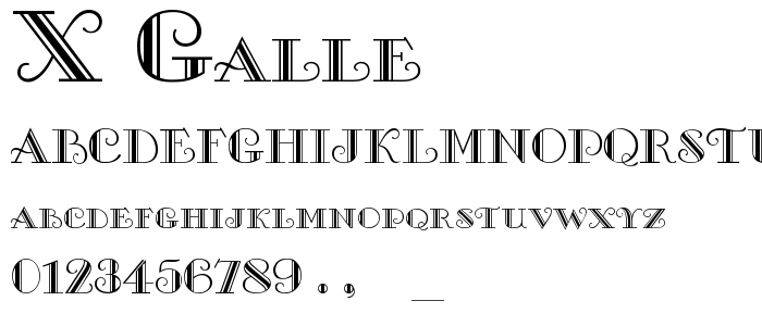 X_Galle font