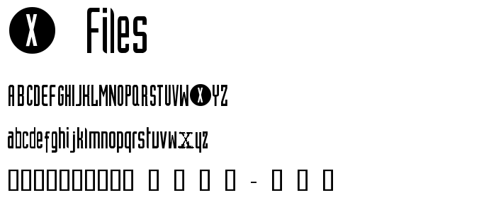 X_Files font