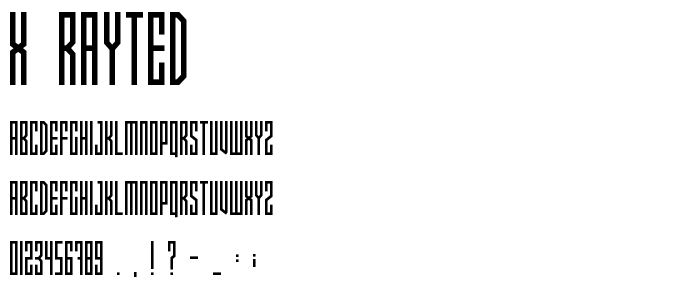 X_Rayted font