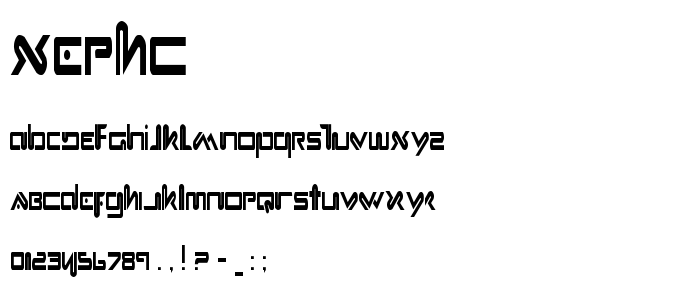 Xephc font
