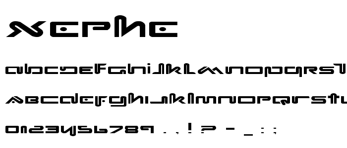 Xephe font