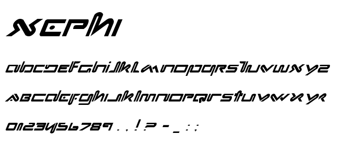 Xephi font