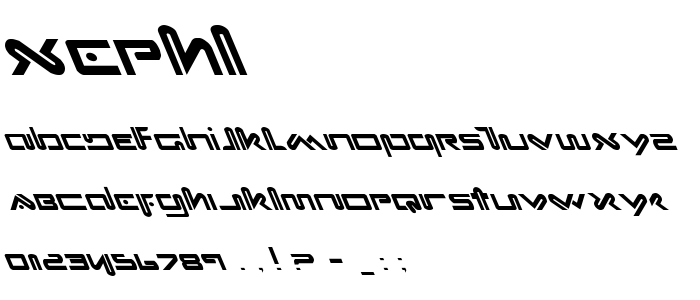 Xephl font