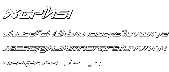 Xephsi font