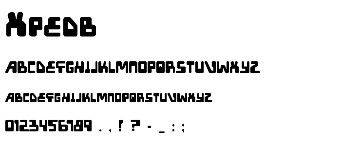 Xpedb font