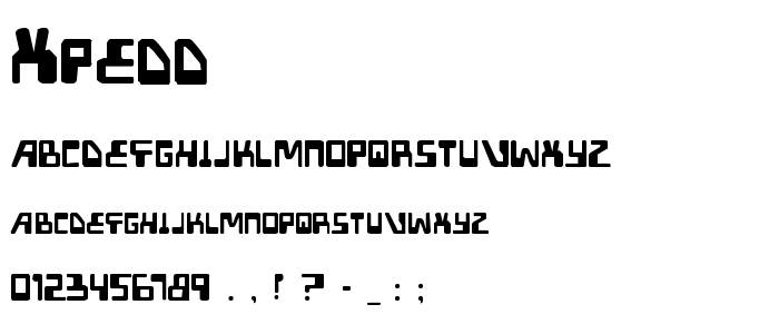 Xpedd font