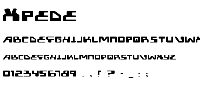 Xpede font