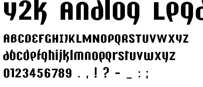 Y2k_Analog_Legacy font