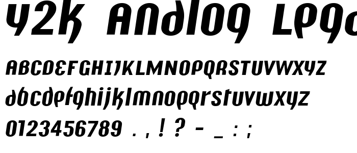 Y2k_Analog_Legacy_Italic font