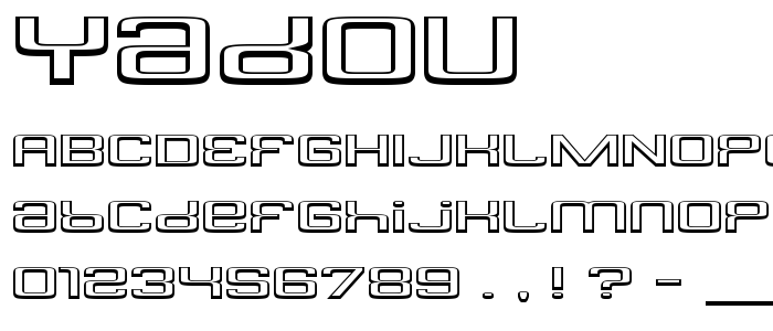 Yadou font