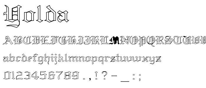 Yolda font