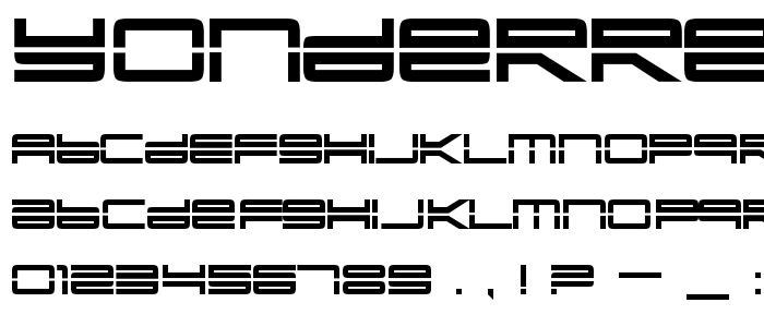 Yonderre font