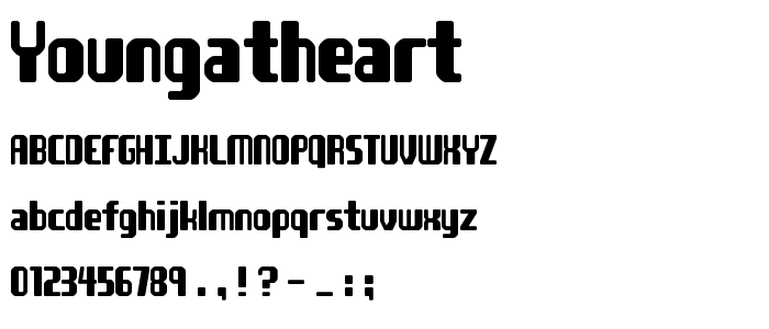 Youngatheart font