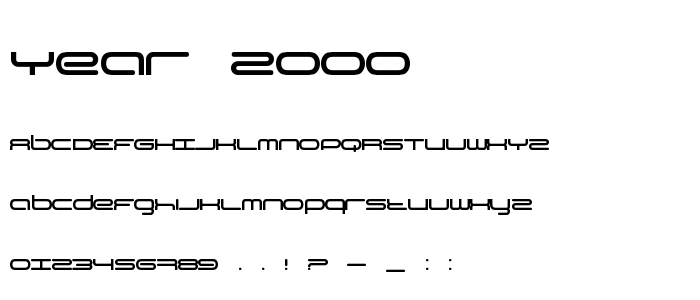 Year_2000 font
