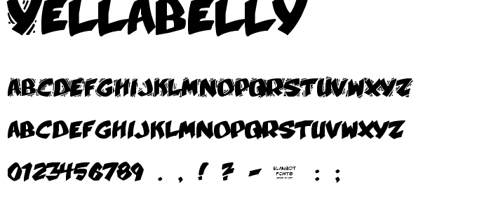 Yellabelly font