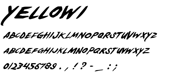 Yellowi font