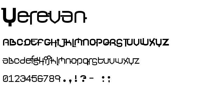 Yerevan font