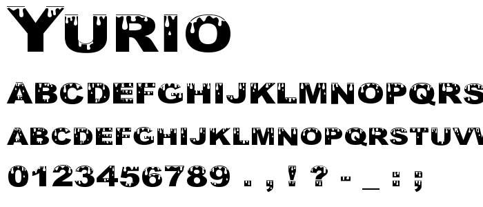 Yurio font