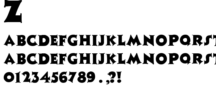 Zaleskic font