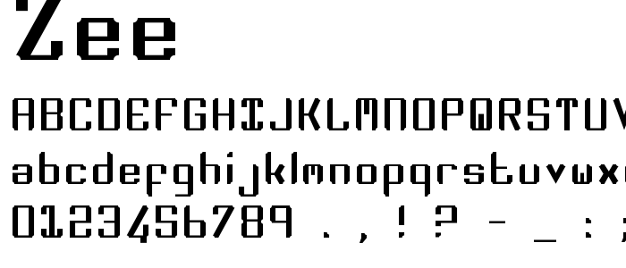 Zee font