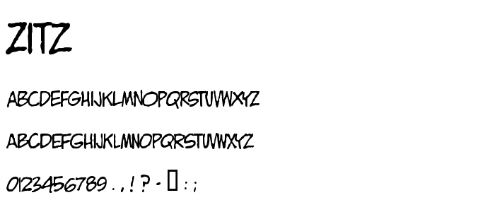 Zitz font