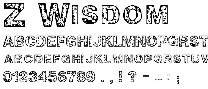 Z_Wisdom font