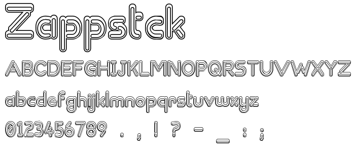 Zappstck font