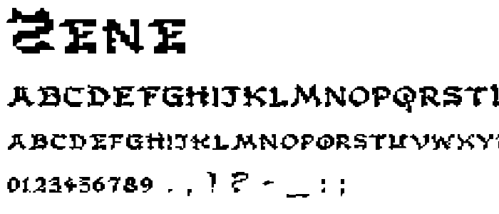 Zene font