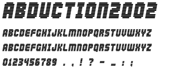 Abduction2002 font