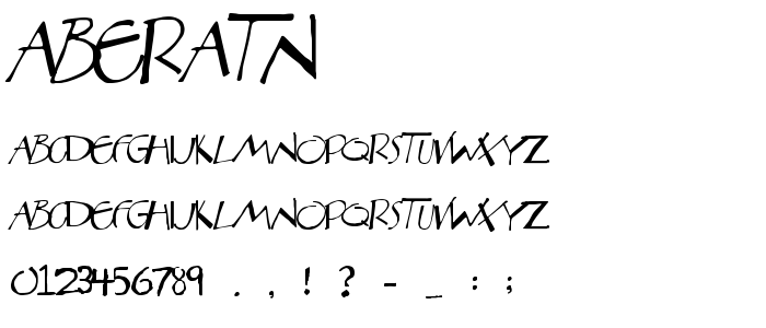 Aberatn font