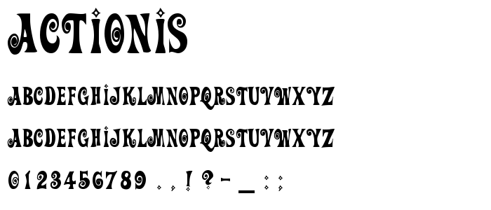 Actionis font