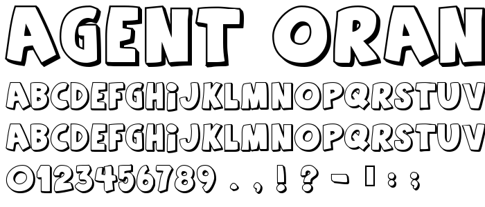 Agent  Orange Free Font  Download  Font  Supply