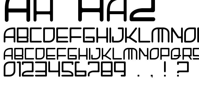 Ah_Ha2 font