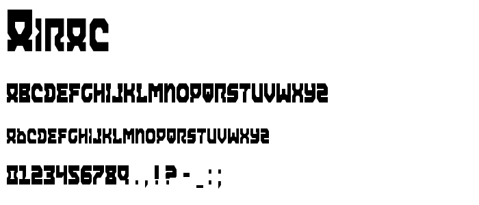 Airac font