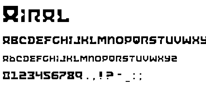 Airal font