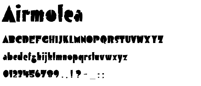 Airmolea font