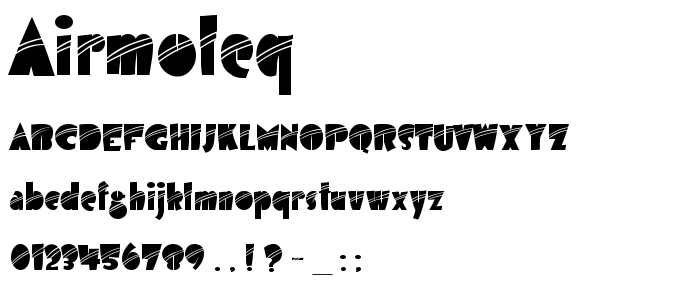 Airmoleq font