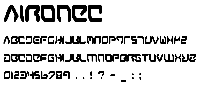 Aironec font