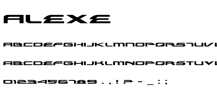 Alexe font