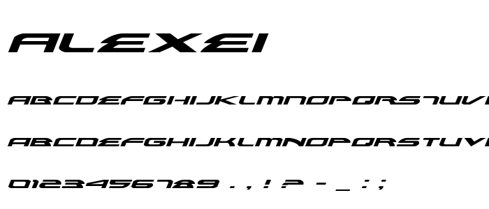 Alexei font