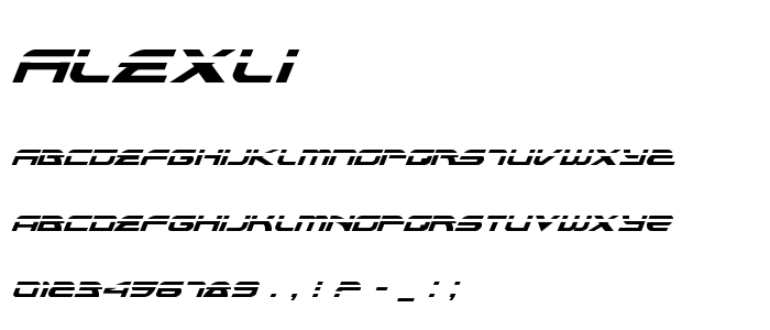 Alexli font